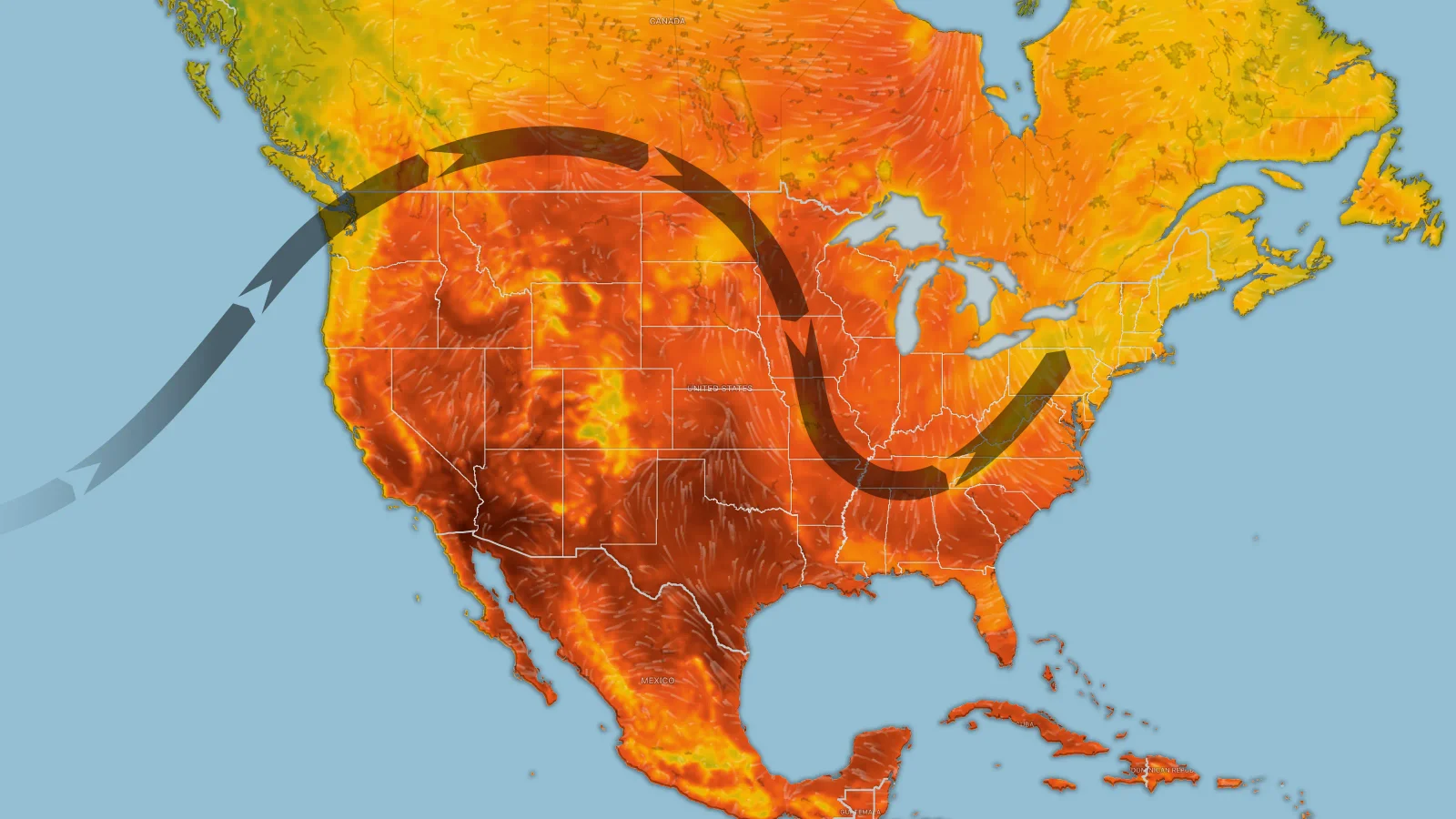 Heat Dome Brings Triple-Digit Heat and Widespread Smoke Across the U.S.