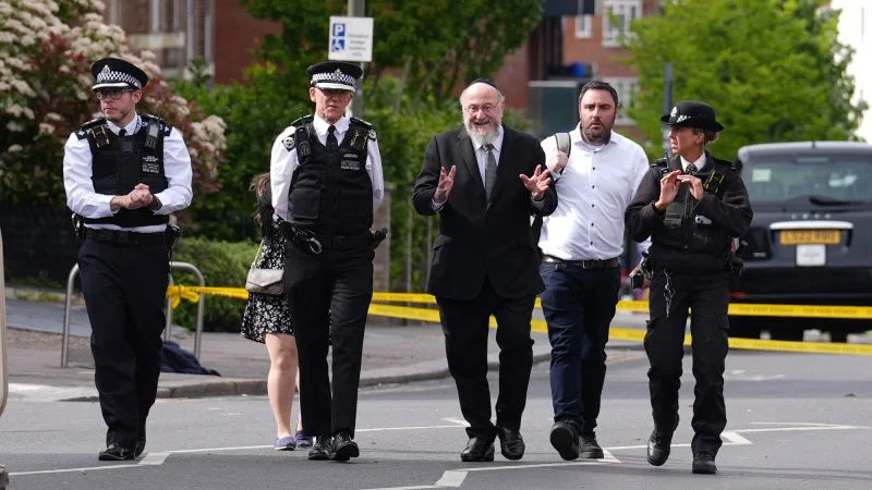 UK Chief Rabbi warns visibly Jewish Britons feel unsafe after London stabbing