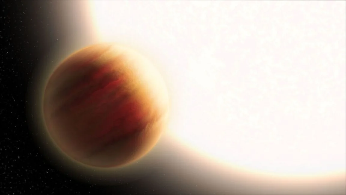 JWST maps contrasting day-night weather on a distant hot gas giant