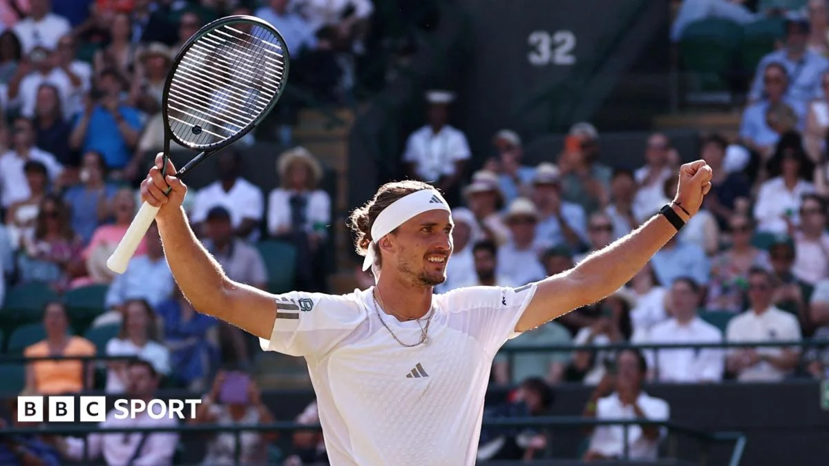 Zverev overpowers injured Fritz to reach Wimbledon semi-finals