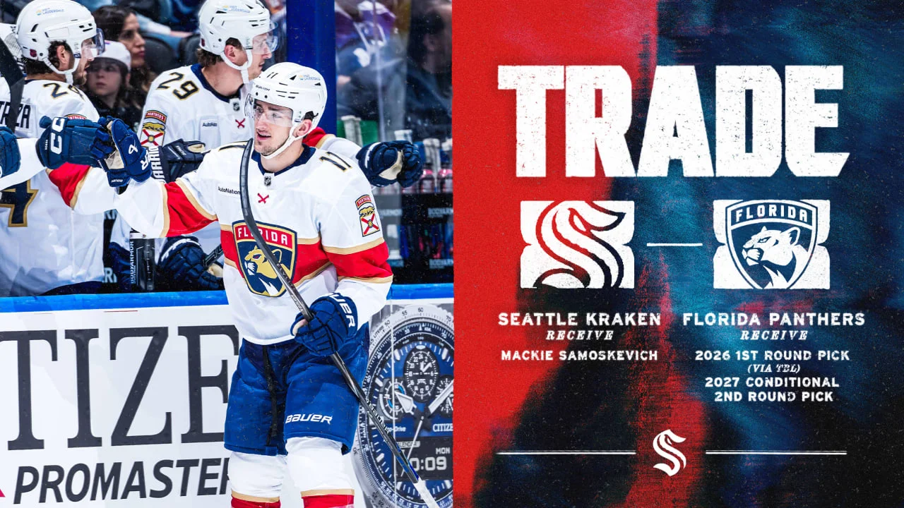 Kraken Add Mackie Samoskevich to Sharpen Right-Side Attack