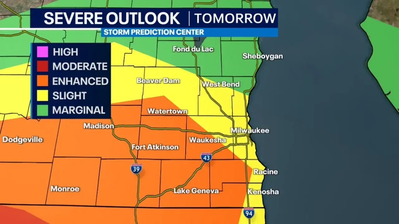 Severe weather outbreak threatens central and southeast U.S. on Tuesday.