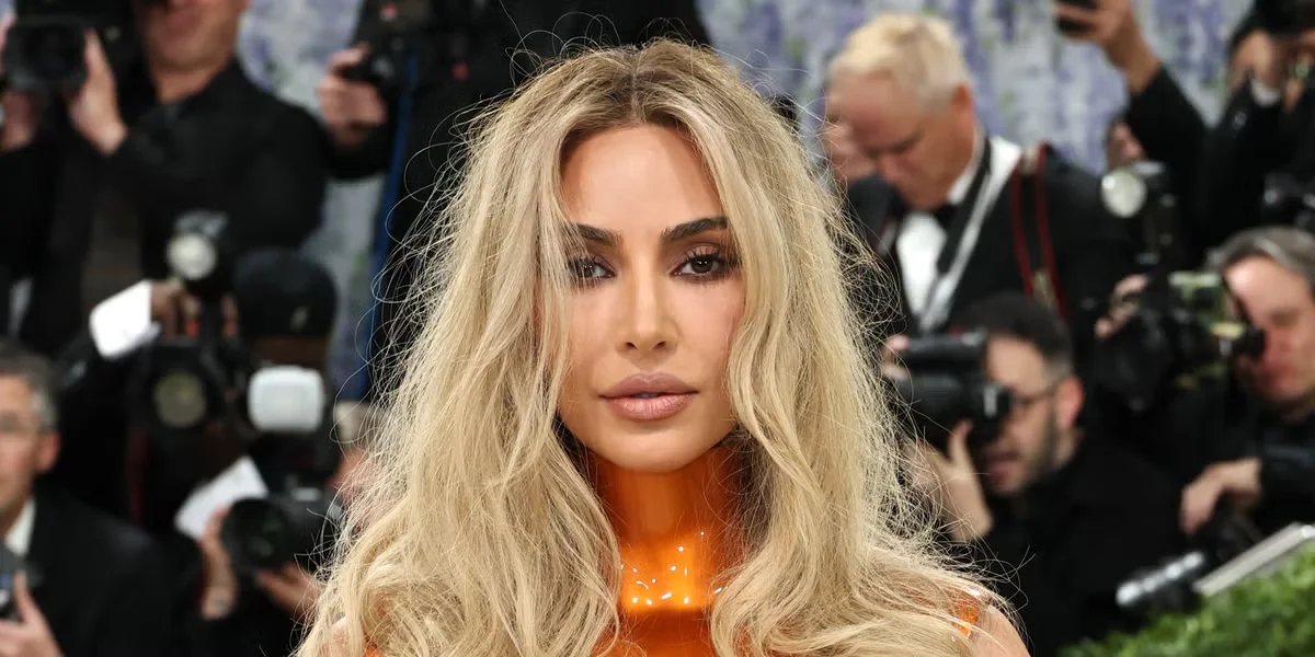 Kim Kardashian Debuts Molded 60s-Inspired Golden Breastplate at the Met Gala