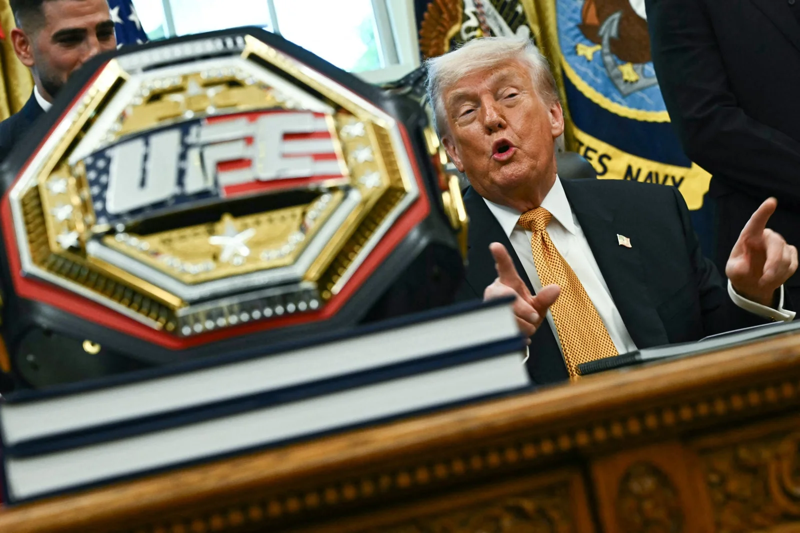 Dana White Reacts to Freedom 250 Belt Unveiling at White House Event