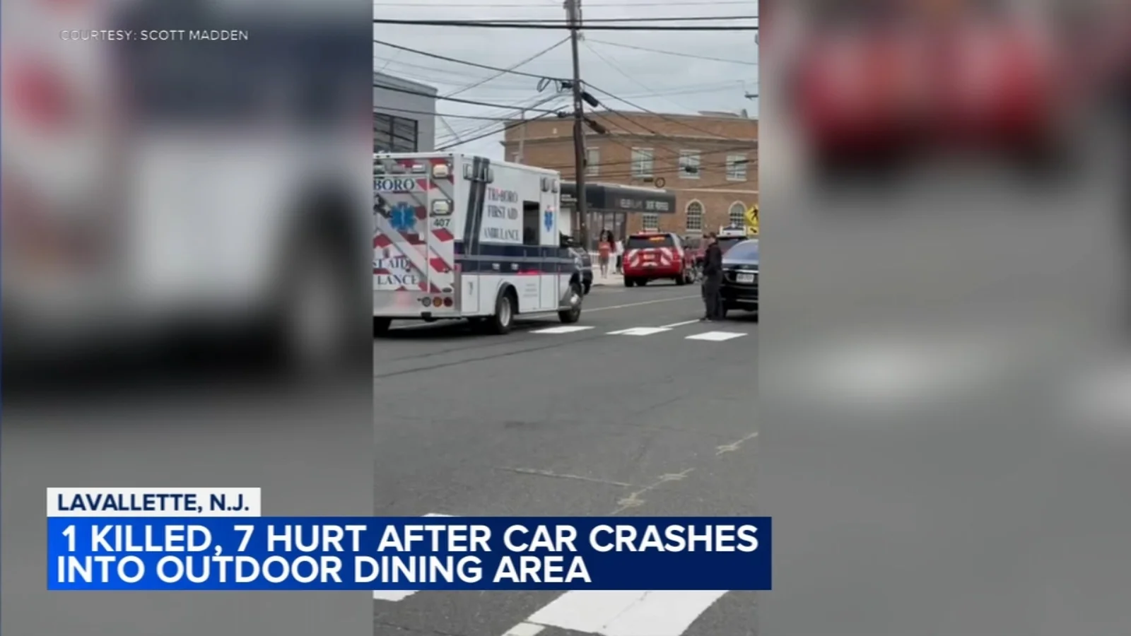 SUV crashes into Lavallette outdoor dining area, killing 56-year-old woman and injuring seven