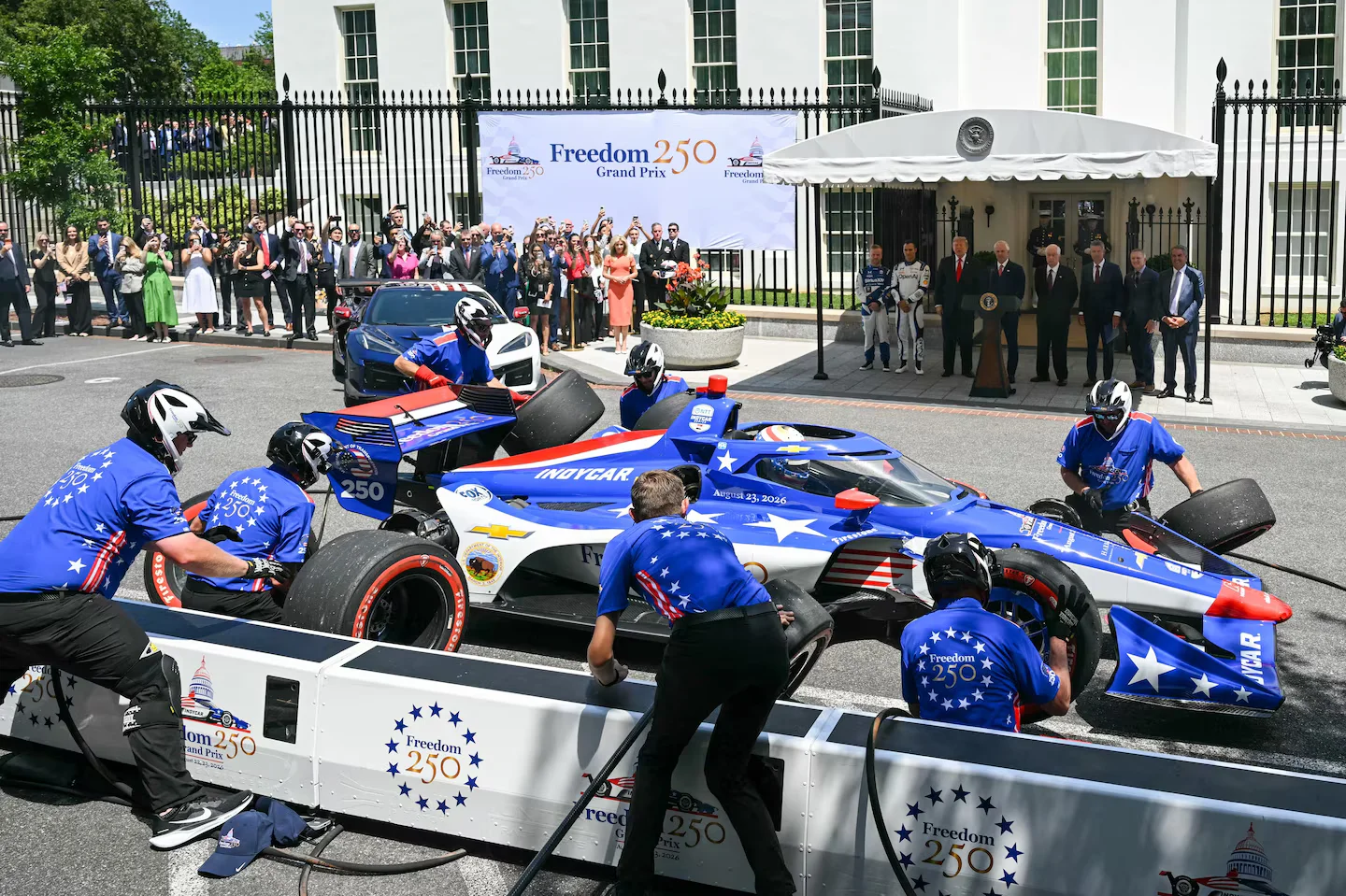 White House Transforms into Freedom 250 Grand Prix Pit Stop