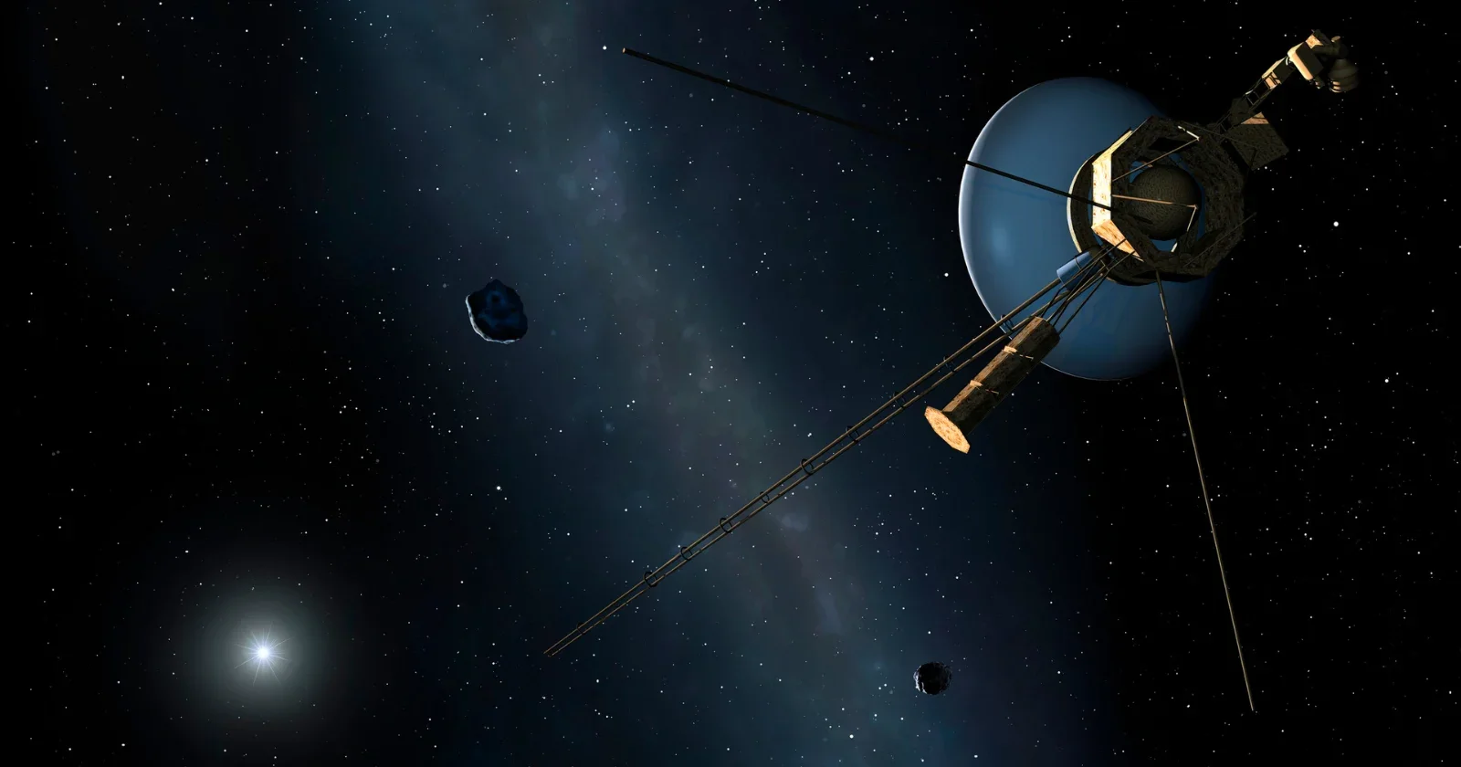 Car-sized Voyager 1 keeps moving outward past Pluto, outlasting its builders