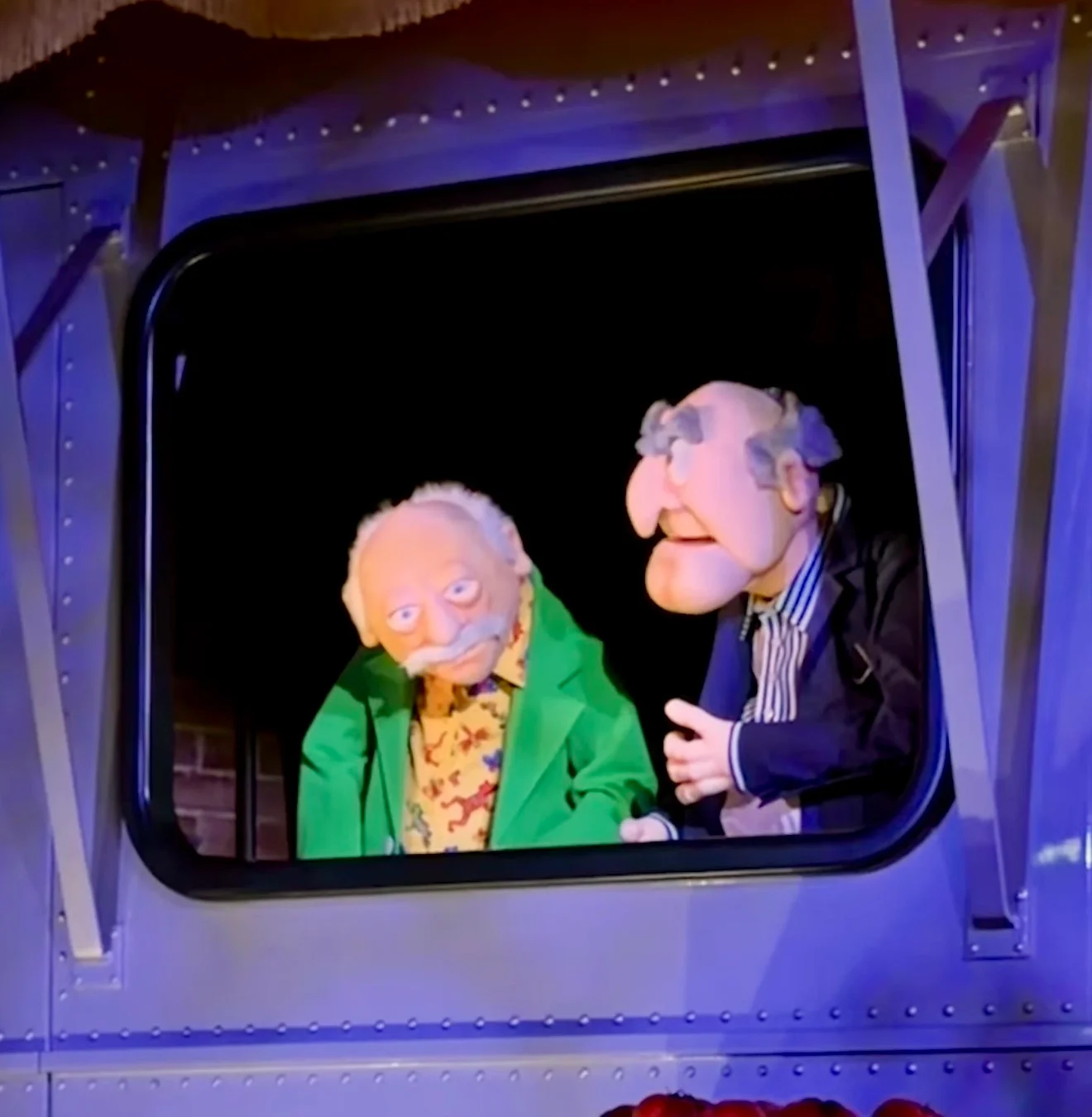 Statler & Waldorf Return as Hecklers on Disney's Muppets Rock Coaster