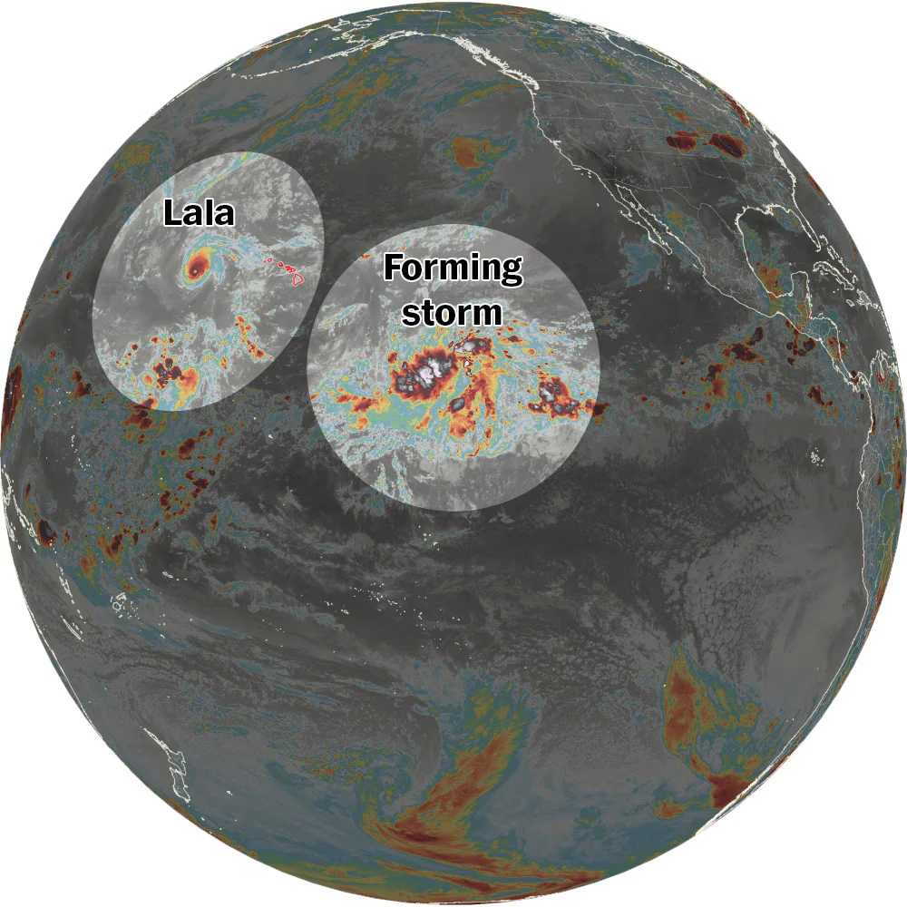 Hawaii Faces Chance of Fresh Tropical Storm This Weekend After Lala's Floods