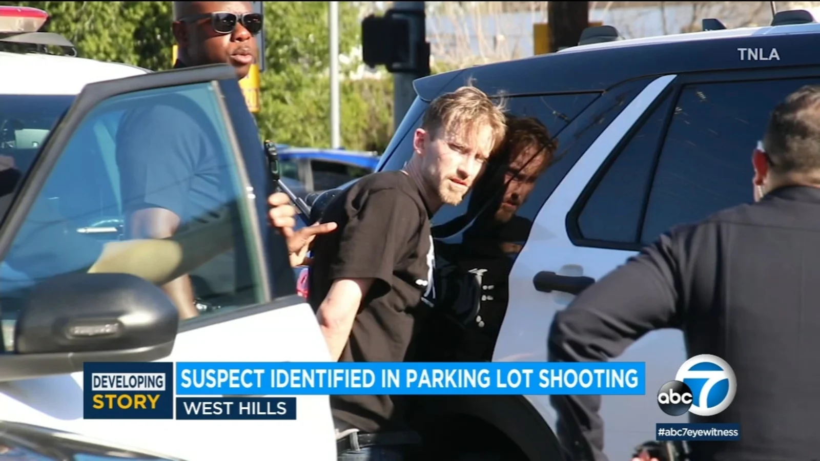 Suspect identified and arrested in fatal West Hills shooting.