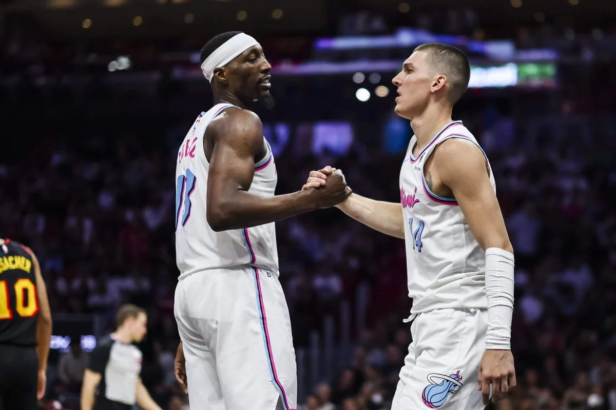 Adebayo and Herro In Las Vegas Gym Scuffle