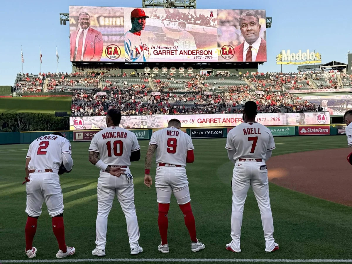 Angels Honor Garret Anderson on Emotional Night at Angel Stadium