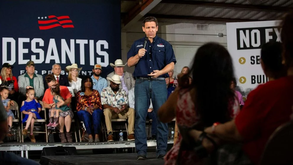 DeSantis doubles down on immigration stance in Texas visit.