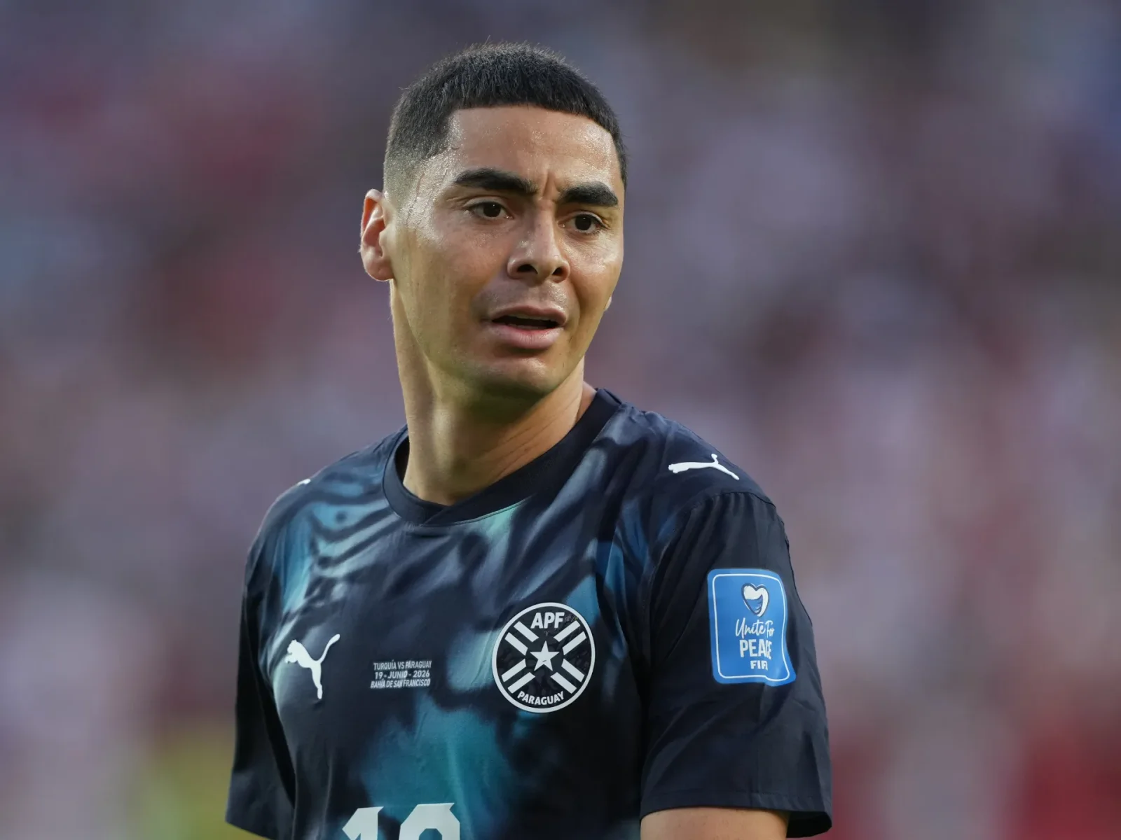 Almiron’s mouth-covering red card marks first World Cup under new rule