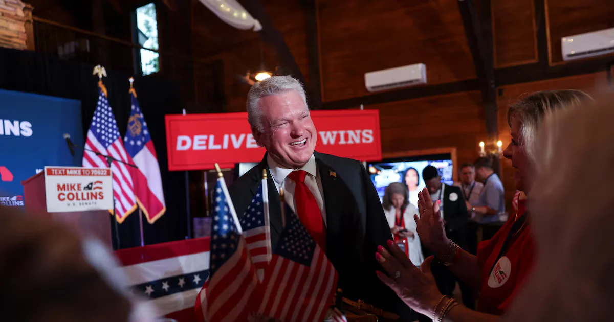 Collins Clinches Georgia Senate Runoff, Set to Face Ossoff in November