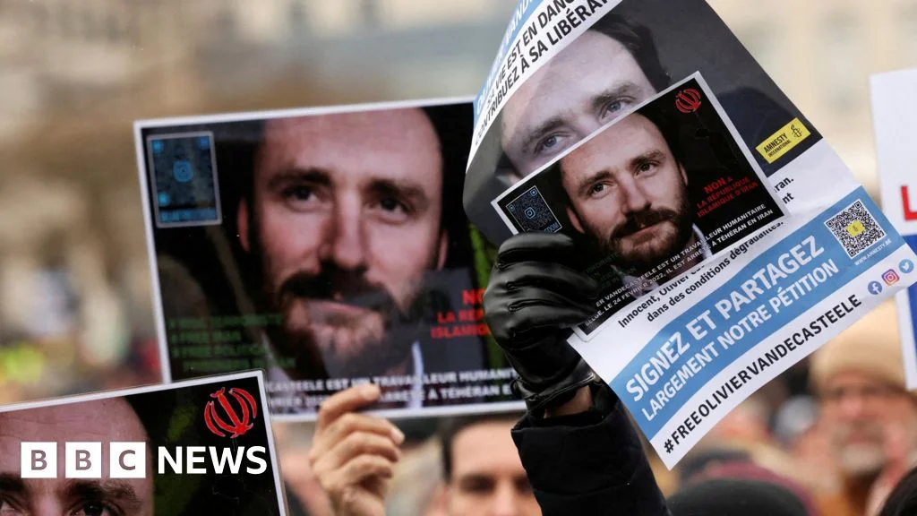 Belgian aid worker released in prisoner exchange with Iran.