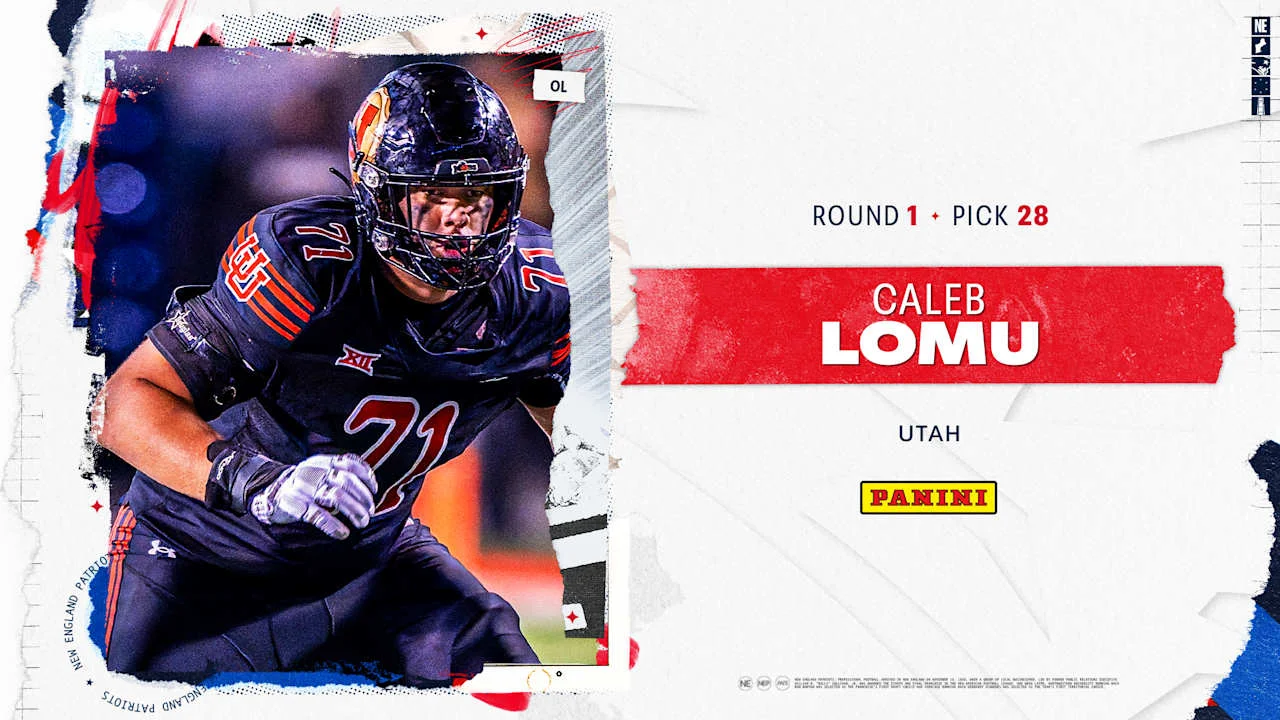 Patriots trade up for Utah OT Caleb Lomu, prompting expert reactions