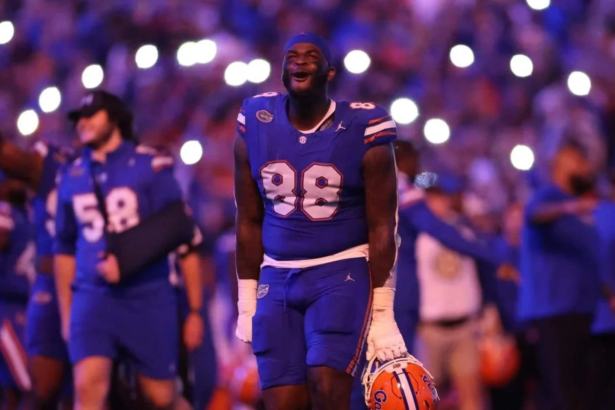 Vikings roll the dice on Caleb Banks at 18, chasing a high-ceiling interior disruptor