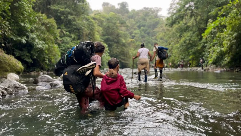 CNN's Anderson Cooper documents treacherous migrant trek through Darien Gap.