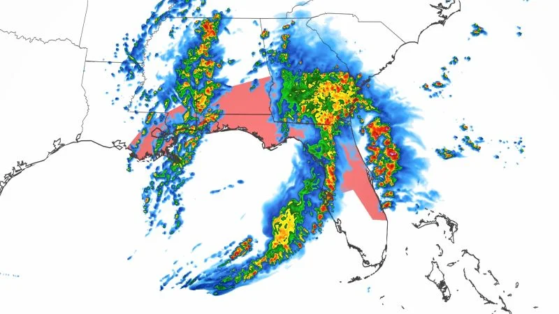 Weekend Severe Storms Threaten Gulf Coast, Southeast, and Northeast.
