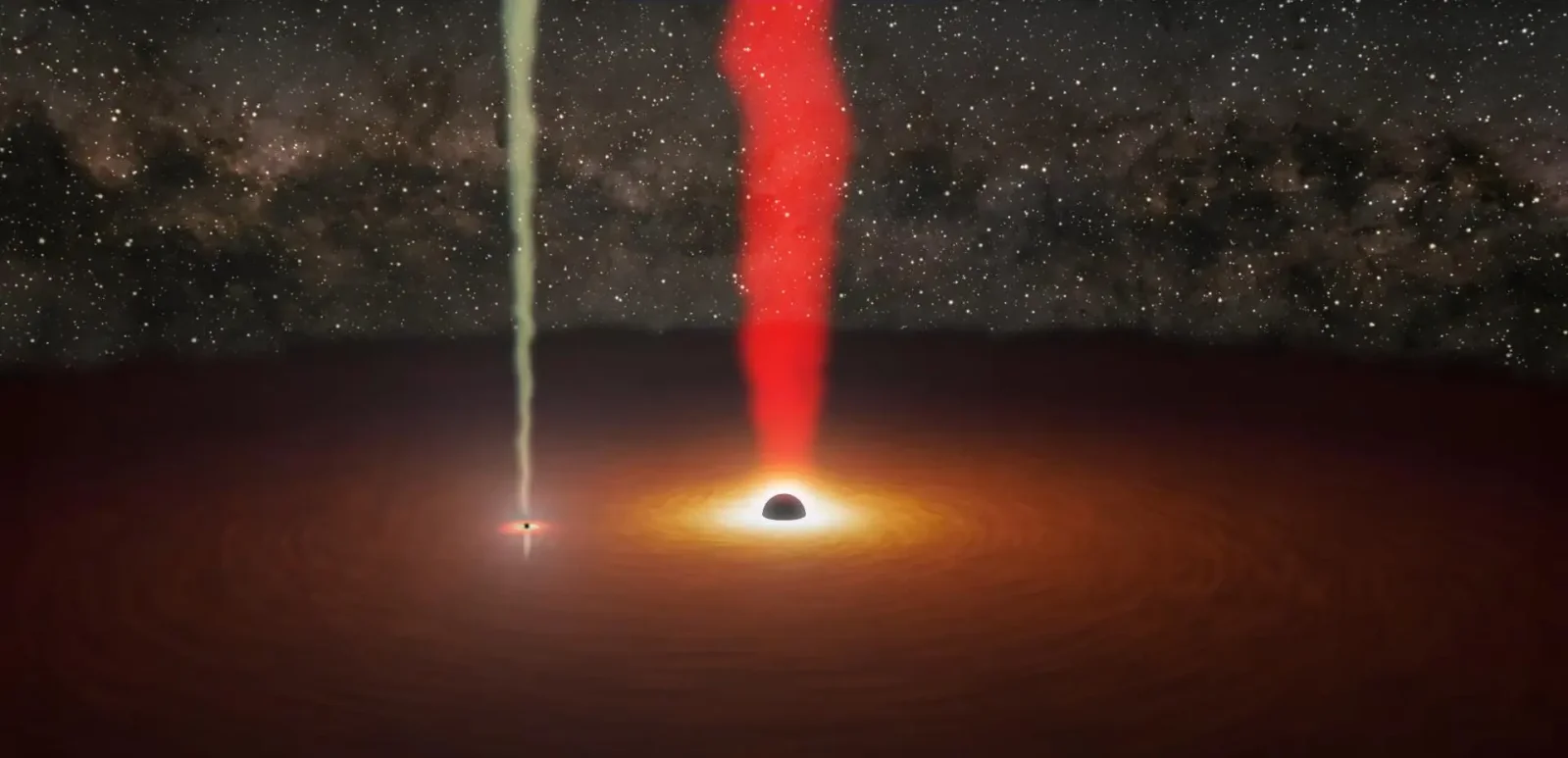 First Image Captures Two Supermassive Black Holes Dancing in OJ287