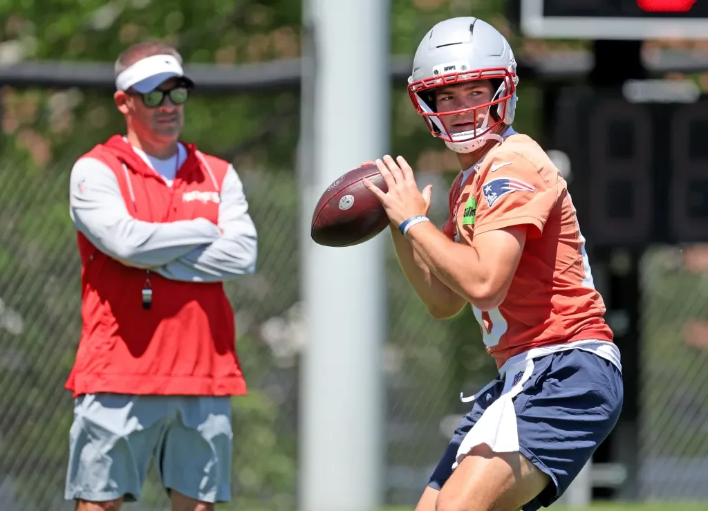 Maye shines as Gonzalez is limited in Patriots minicamp Day 1