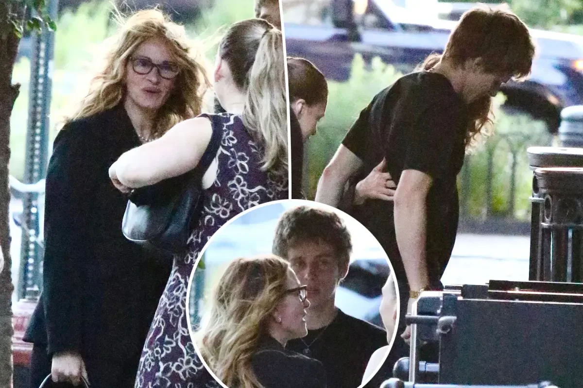 Henry Towers Over Julia Roberts During NYC Outing