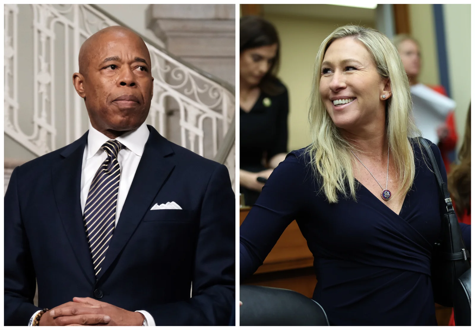 "Greene and NYC Mayor Clash Ahead of Trump's Arrest"