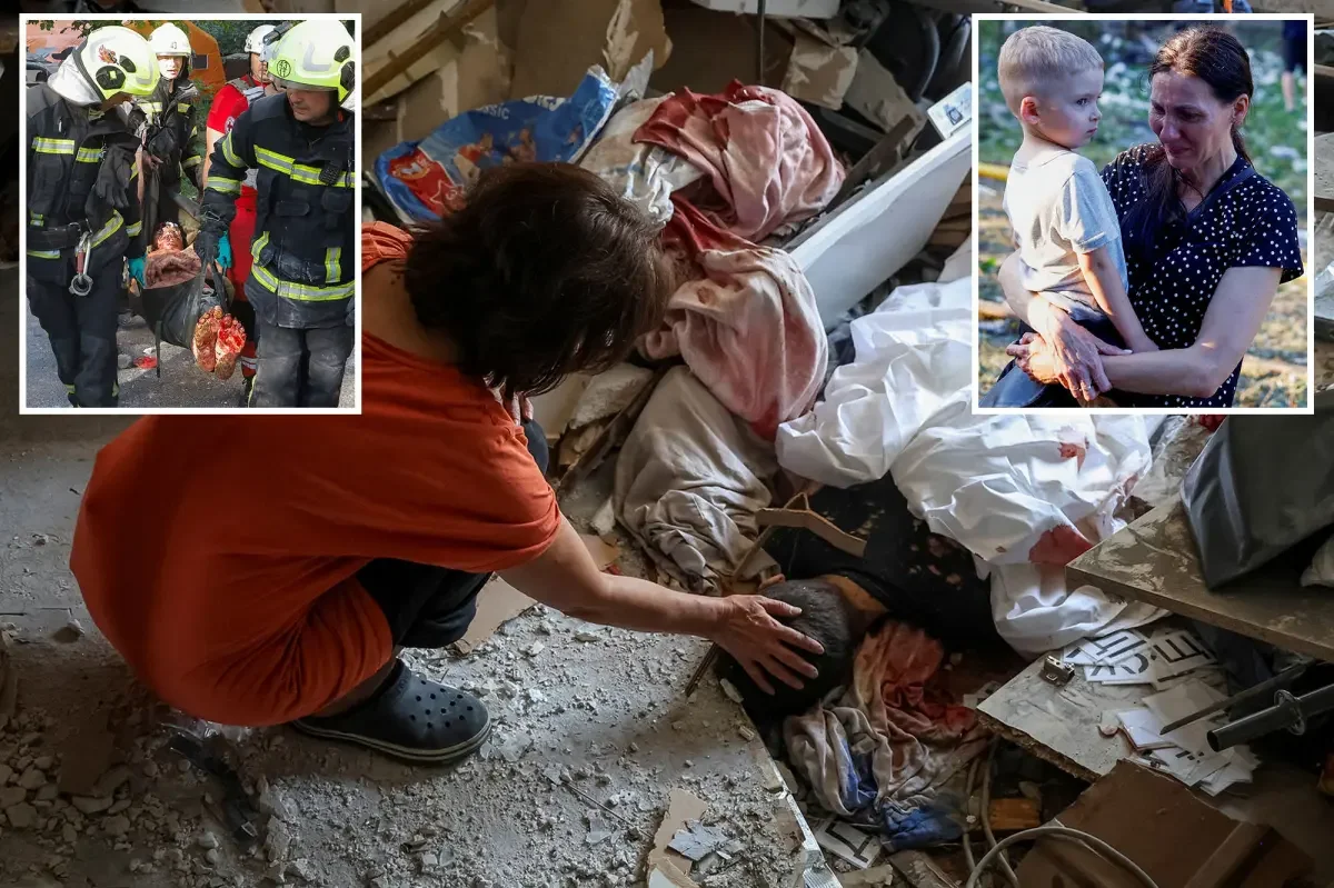 Grieving Kyiv as Russia’s overnight drone-missile onslaught leaves civilians dead