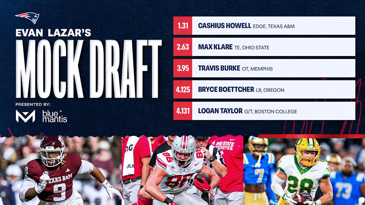 Patriots 2026 Mock Draft: Lazar’s Final 7-Round Plan With Brown Trade Buzz