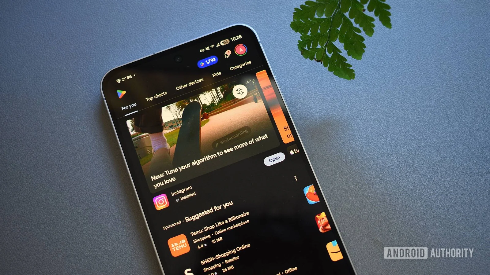 Play Store gets a fresh look with new Games and Apps tab design