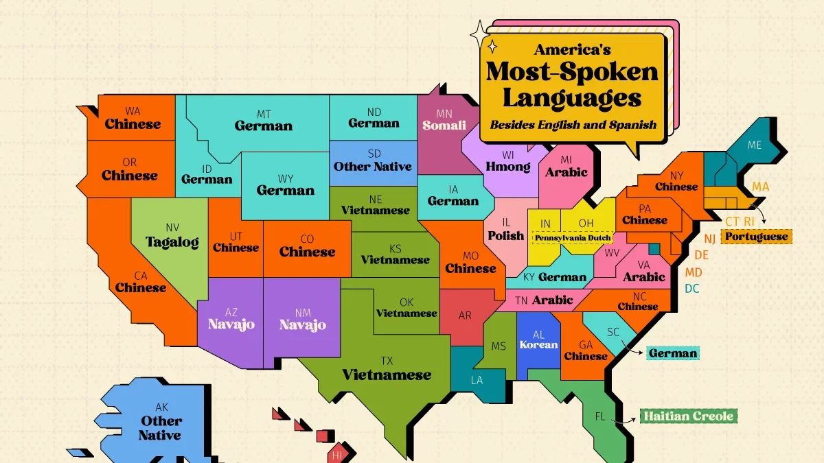 Chinese Tops America's Non-English Language Map After Spanish