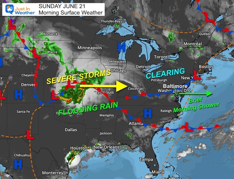 Father's Day Warmth Gives Way to Monday Storm Threat in Maryland