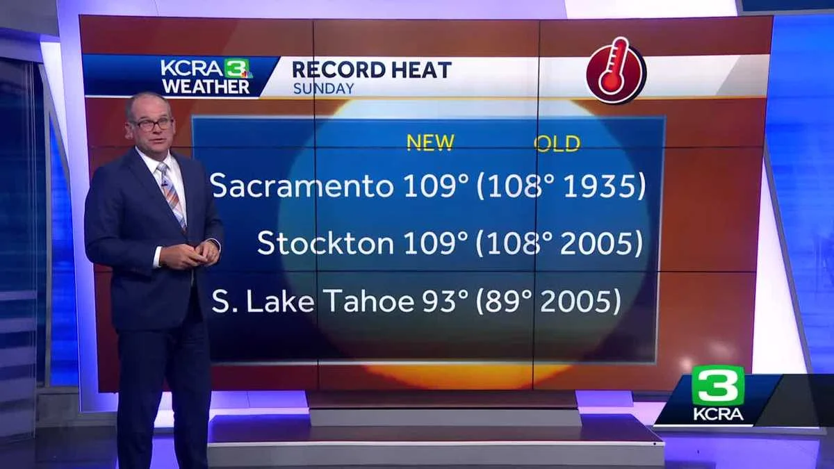 California Heatwave: Record-Breaking Temperatures Scorch Sacramento, Stockton, South Lake Tahoe, and Paso Robles