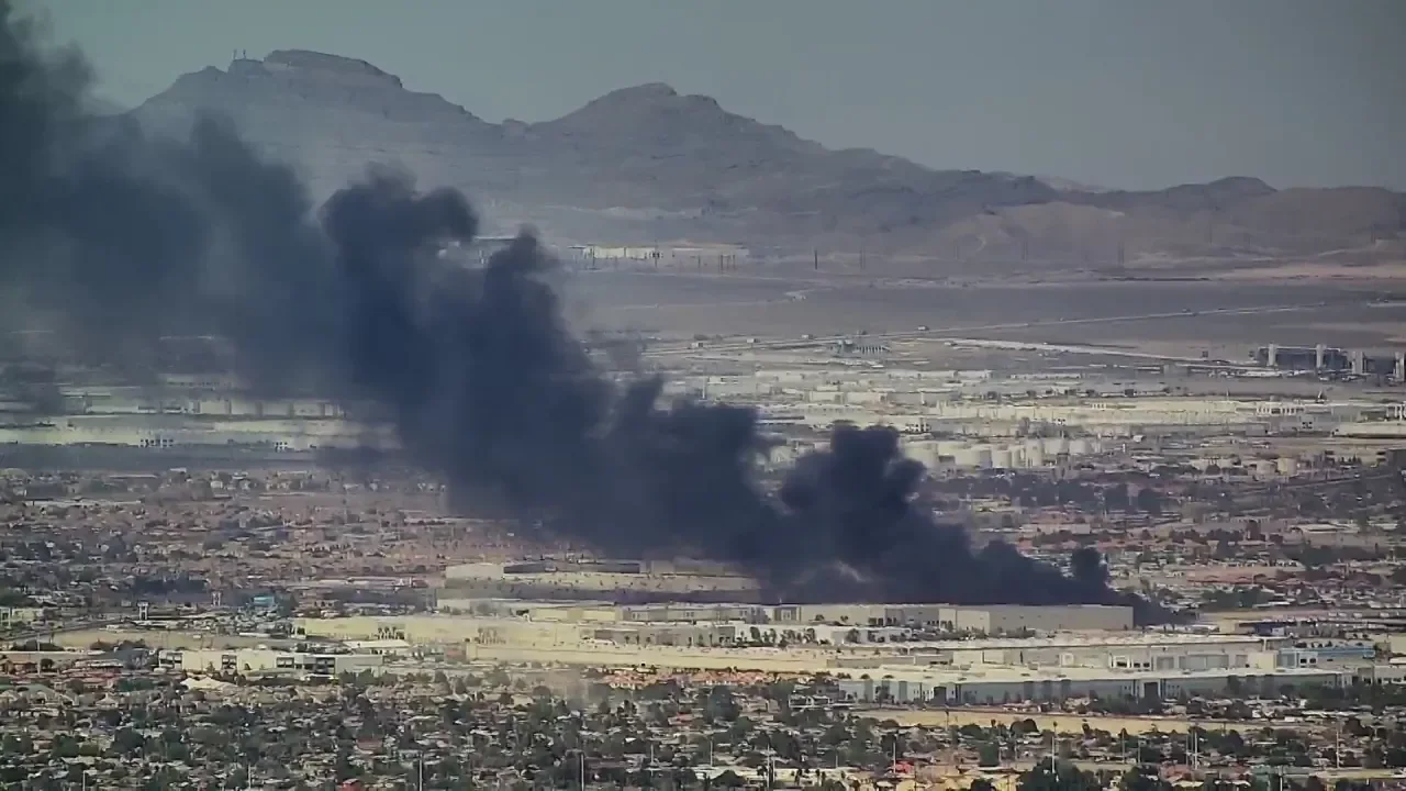 Mysterious Dark Smoke Engulfs Northeast Las Vegas
