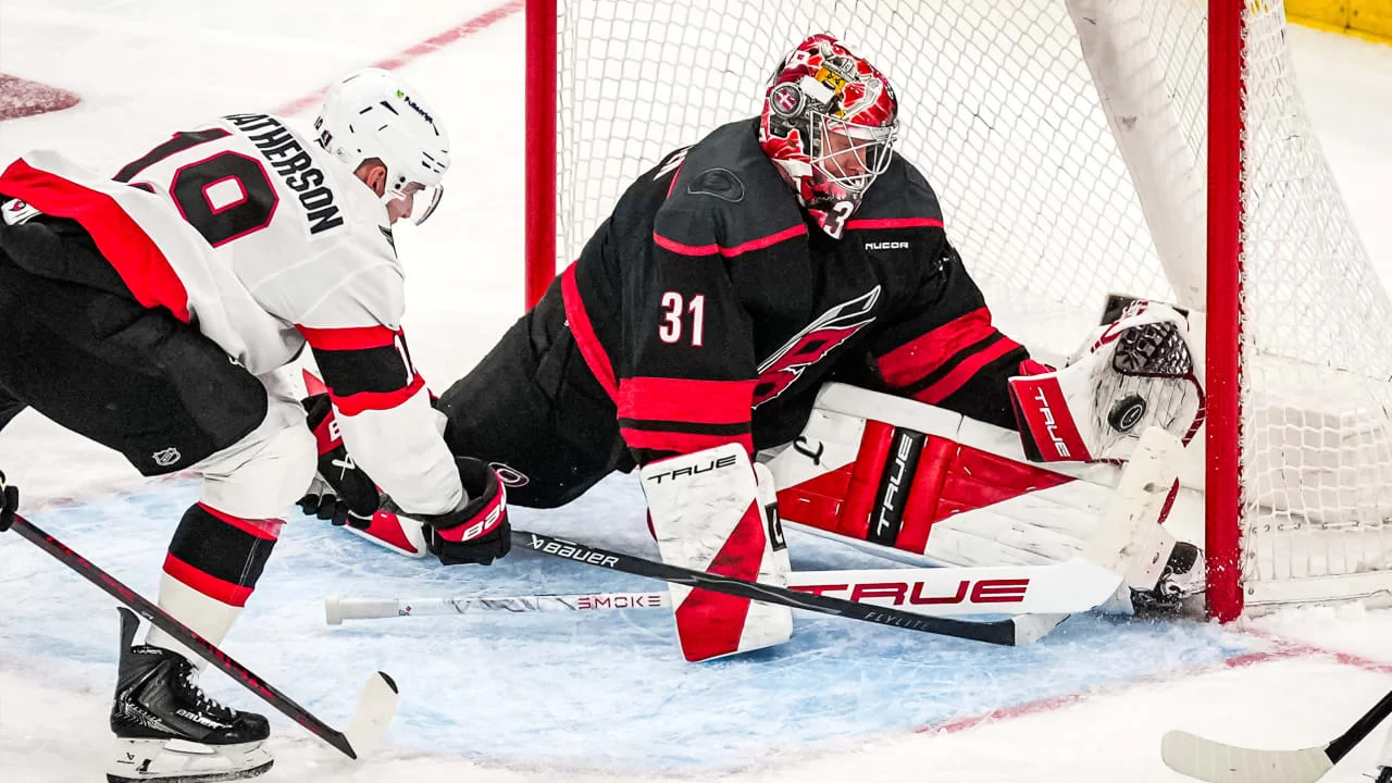 Andersen’s 22-Save Shutout Nets Canes 2-0 Game 1 Win
