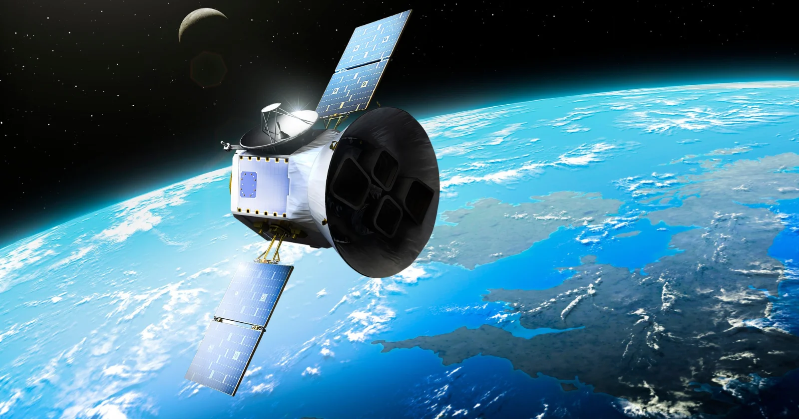 A 1976 NASA satellite carries a Sagan-designed plaque that timestamps Earth through deep time