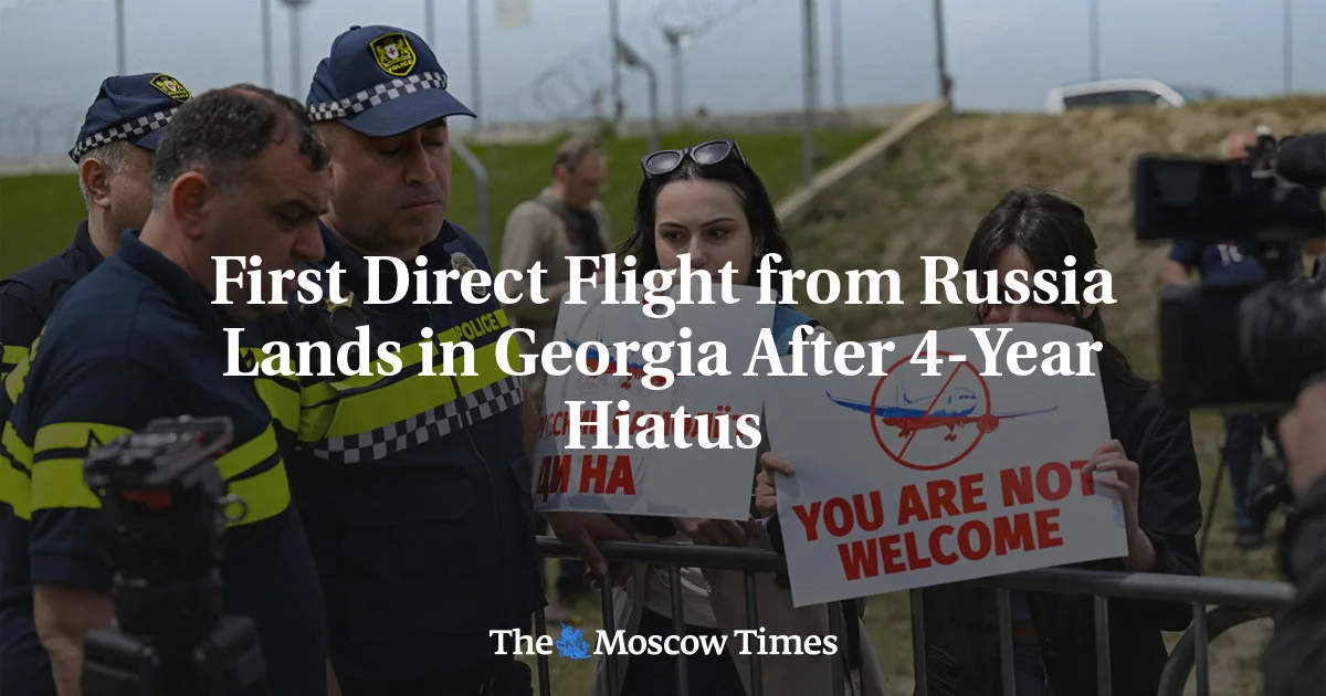 Russian Flight Resumes to Georgia After 4-Year Ban