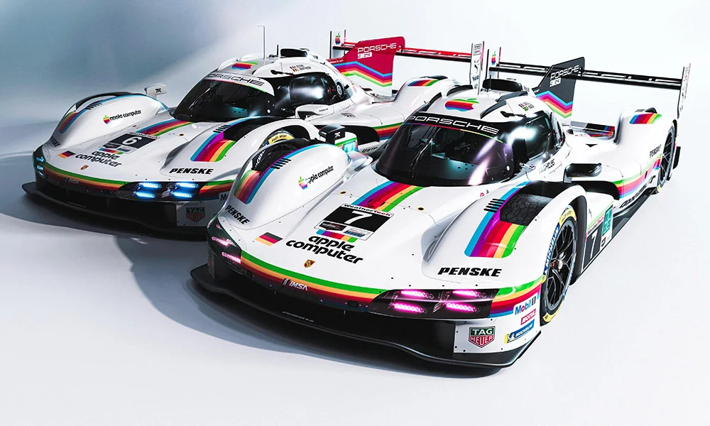Porsche Penske Goes Apple Retro for Laguna Seca Throwback Weekend