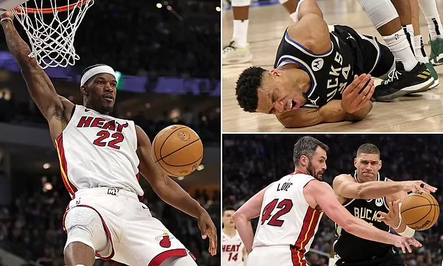 "Surprise Victory: Miami Heat Upsets Milwaukee Bucks in NBA Playoffs"
