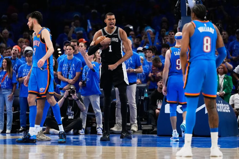 Wembanyama fuels Spurs in 2OT win to open West Finals