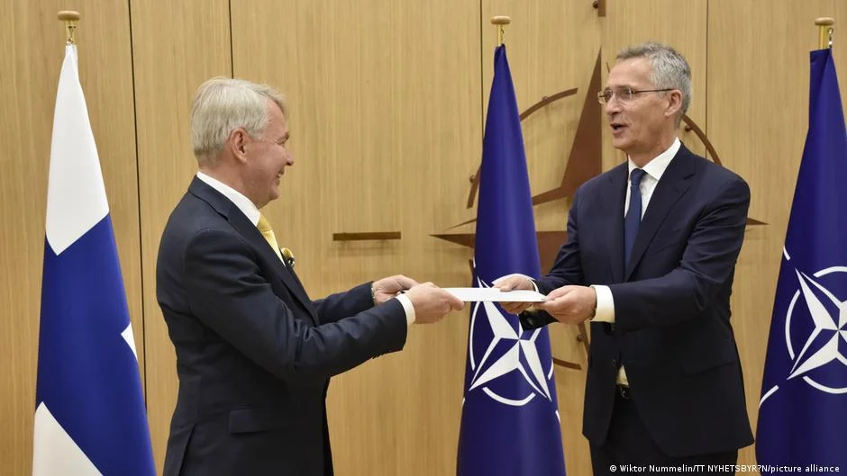 Hungary approves Finland's NATO membership bid, leaving Sweden out.