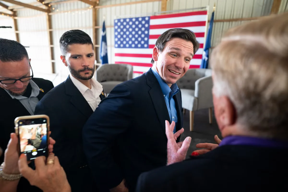 "DeSantis faces challenges and controversy on campaign tour"