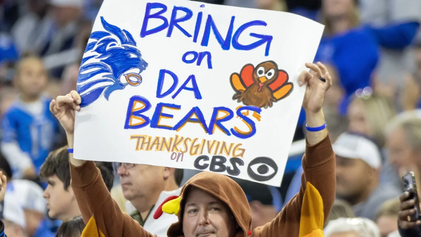 Lions to Host Bears on Thanksgiving in 2026