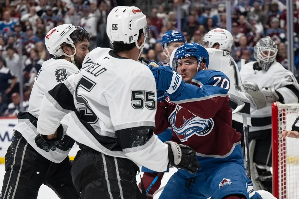 Roy’s OT Lift Sparks Avs to 2-0 Series Edge Over Kings Amid Chaos