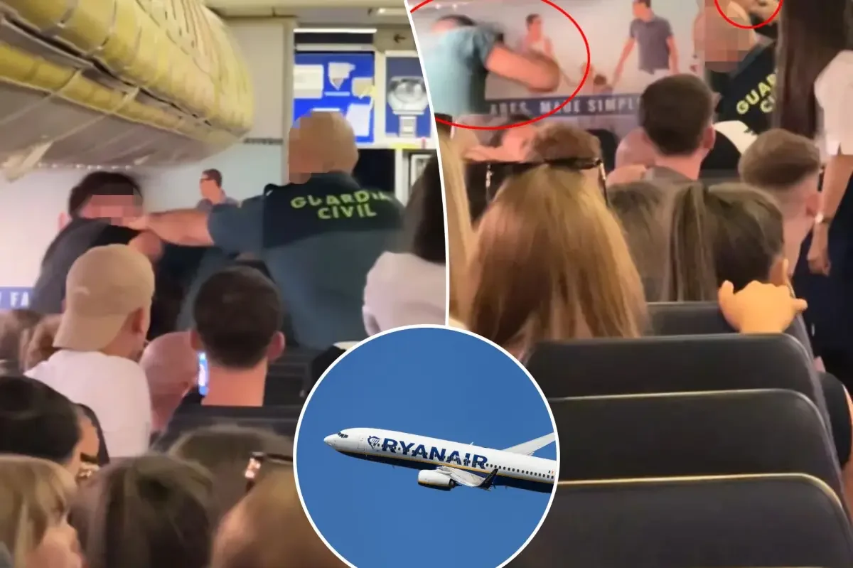 Drunk Ryanair Passenger Punches Officer During In-Flight Arrest