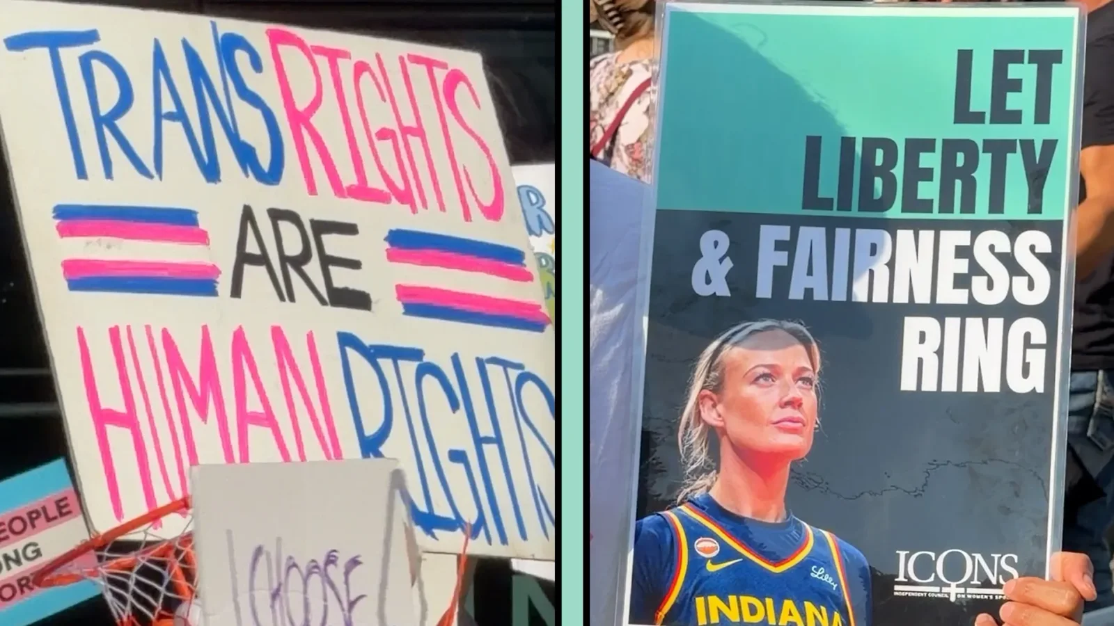 Trans rights on display as WNBA game becomes flashpoint