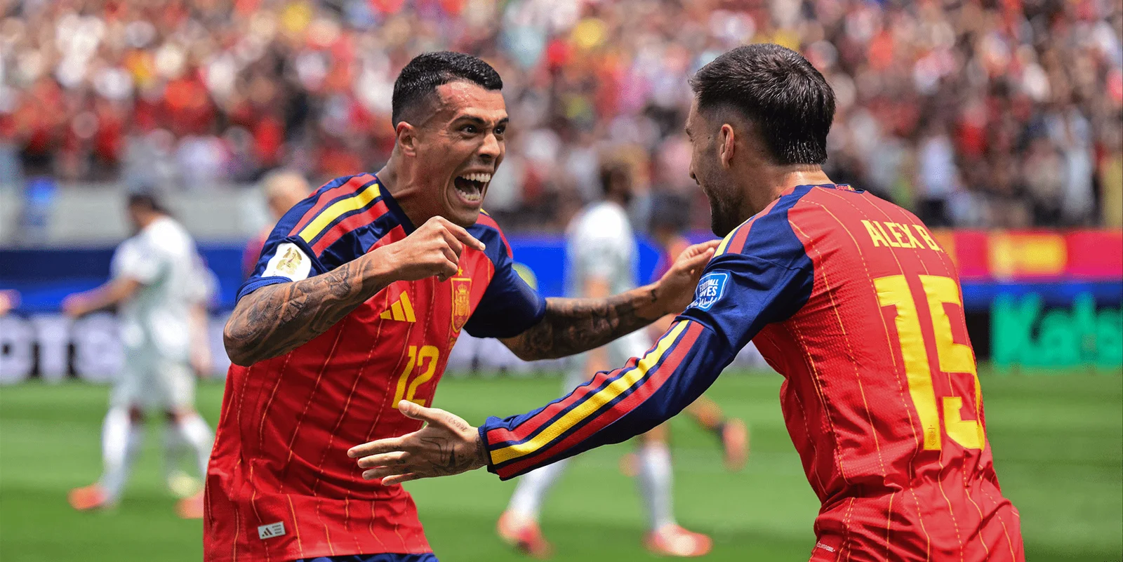Spain cruise into last 16 with Oyarzabal brace as Yamal dazzles