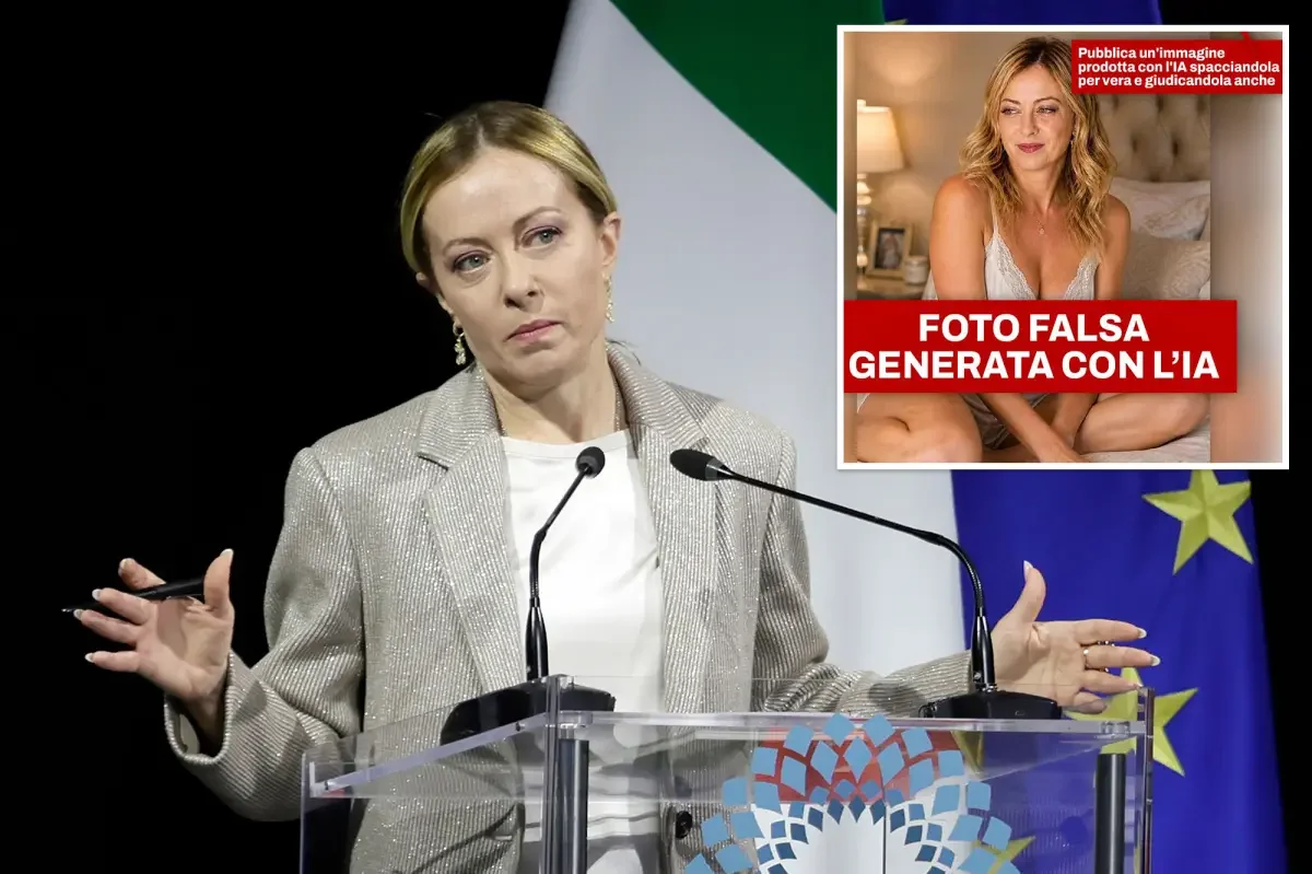 Meloni laughs off AI-steamy photo as she warns about deepfakes