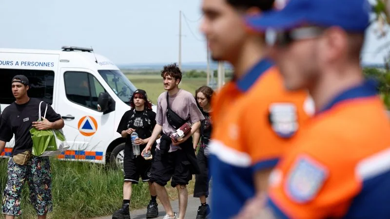 Thousands flock to illegal French teknival on military site despite explosives risk